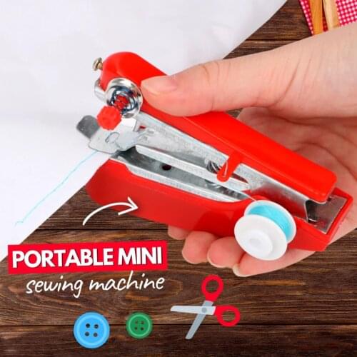Diy Clothes Stitchin Sew Tools Portable Manual Sewing Machine Mini Electric Stitch Household Cordless Needlework Set Repairs #P3