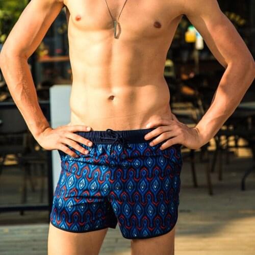 WD937 sexy printing men swimwear sunga summer vacation beach shorts men swimsuit sunga man board surfing short briefs swim trunk