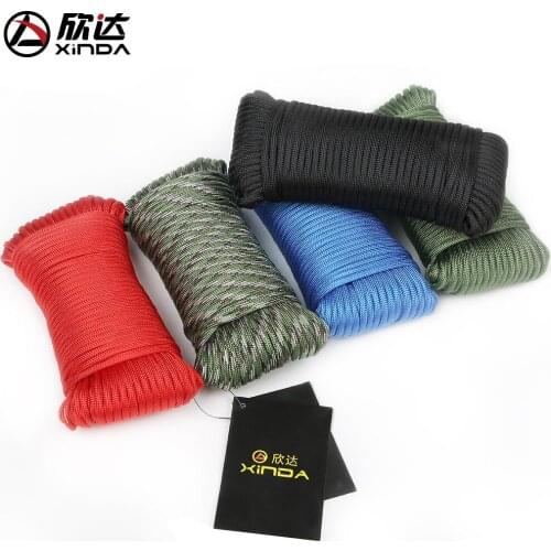 Xinda catch 9 core umbrella rope climbing rope rescue outdoor auxiliary equipment safety rope drop rope 31/ 50 meters