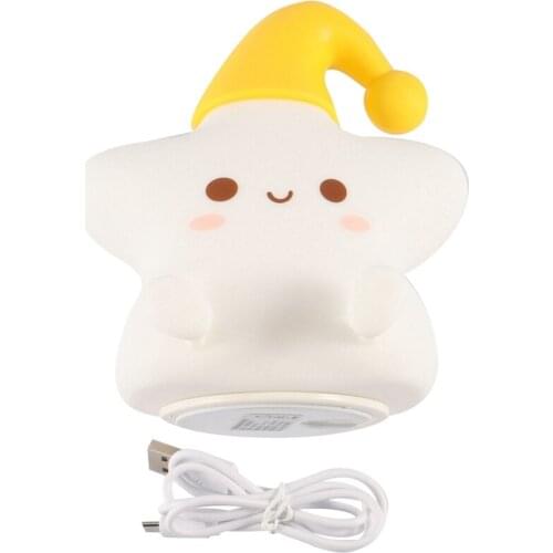 Star Night Light for Kids,Portable Rechargeable Color Changing Led Silicone Soft Lights Bedroom Teen Birthday Gifts
