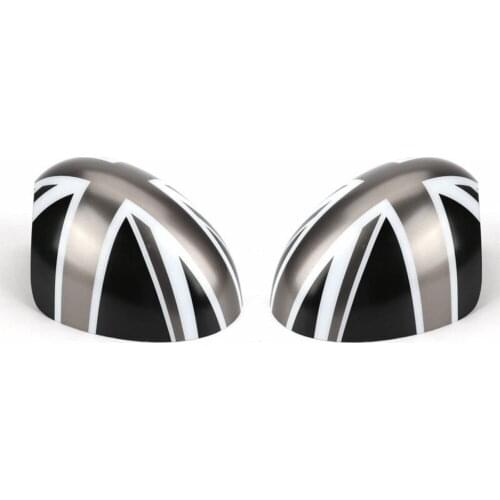 1Pair Car Manual Fold Wing Rearview Mirror Cap Cover Rear View Mirror Decoration Accessories For BMW MINI COOPER R56 R58 R60