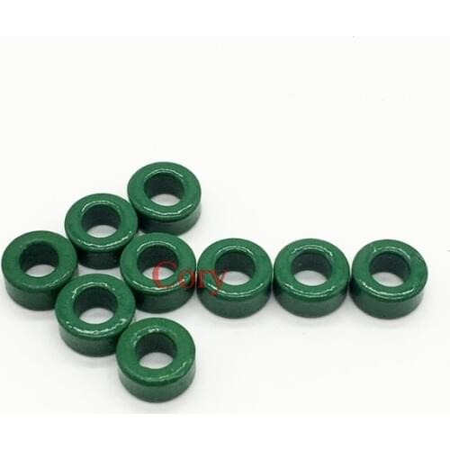 10PCS Inductor ferrite core Isolator ferrite ring 6-20MM OD Spraying the circular Anti-interference core Green