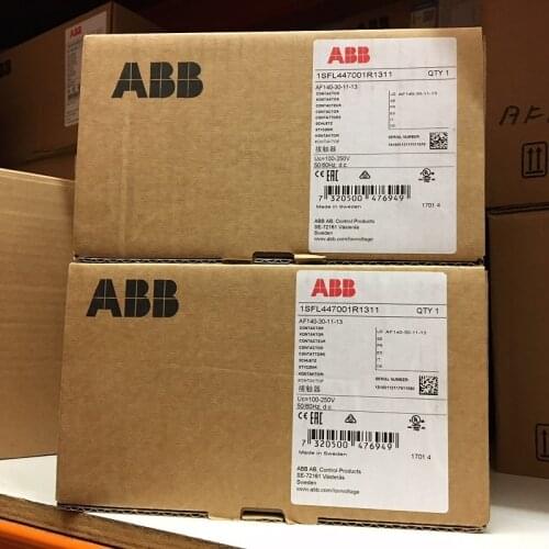 ABB 3-ploe contactors AF series AC/DC operated 1NC+1NO 140A 75kw AF140-30-11-11 AF140-30-11-12 AF140-30-11-13 AF140-30-11-14