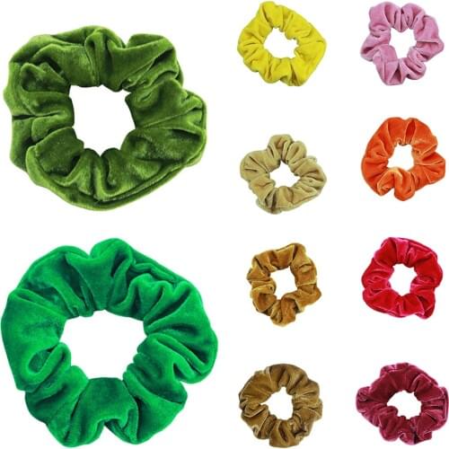 Velvet Scrunchie Women Girls Elastic Hair Rubber Bands Accessories Gum For Women Tie Hair Ring Rope Ponytail Holder Headdress