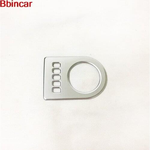 Bbincar ABS Chrome Console Gear Handle Shift Knob Display Decorative Trim Cover Sticker Frame For Jaguar F-PACE 2016 2017 2018