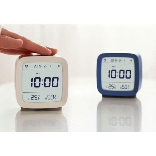 ClearGrass CGD1 APP Control Bluetooth 5.0 Thermometer Hygrometer LCD Screen Adjustable Nightlight Alarm Clock Calendar