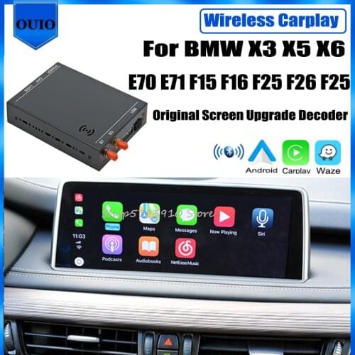For BMW X3 X5 X6 E70 E71 F15 F16 F25 F26 F25 BNT CIC EVO wireless carplay/ Android Carlief Interface Adapte Rear camera