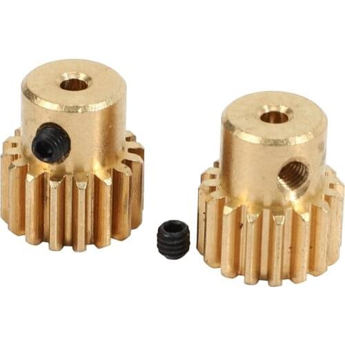 FBIL-2Pcs Motor Gear 16T for SG 1603 SG 1604 SG1603 SG1604 1/16 RC Car Spare Parts Accessories