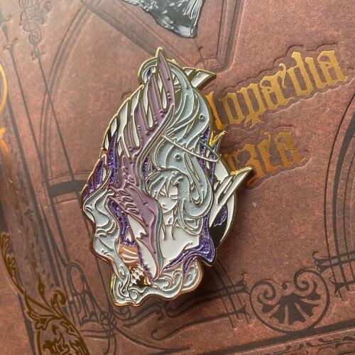 Final Fantasy VII Hot Game FF7 Metal Plating Brooch Pin Badge Sephiroth Gifts Eclosion Bags Accessories Collection Toy Holiday