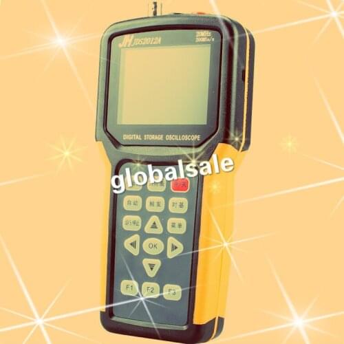 JDS2012A 2 in 1 single channel Handheld Digital storage oscilloscope + Digital multimeter English menu 3.2" LCD 20MHZ 200M/s