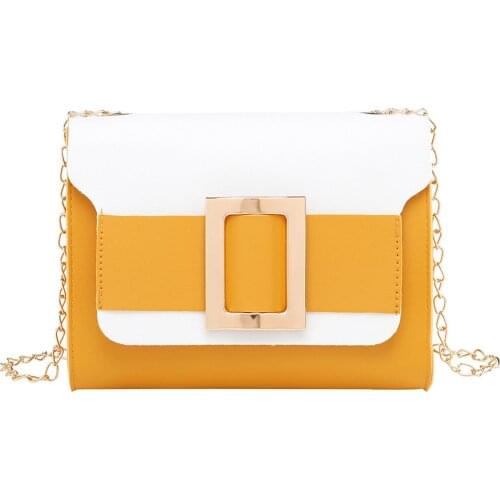 Spliced Collision Color Purses And Handbags Leather Crossbody Bags for Women Small Square Shoulder Messenger Bags Sac Main Femme