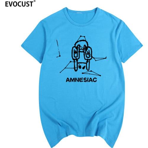 Amnesiac Radiohead Summer print T-shirt Cotton Men T shirt New women TEE