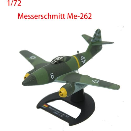 Diecast Airplane Model 1:72 Scale Messerschmitt Me-262 Aircraft Toys for Boy Military Plane Adult Collection Statc Display