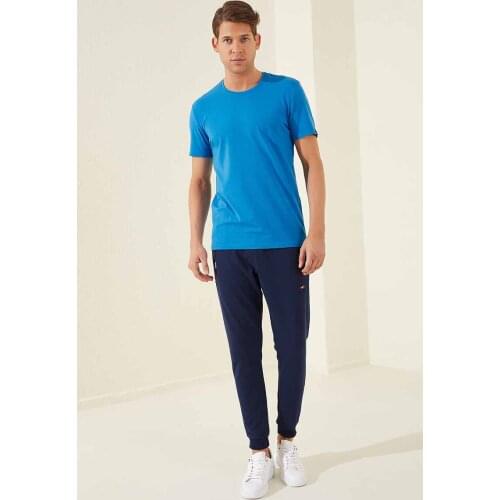 Straight Leg Indigo Blue Mens Sweatpants