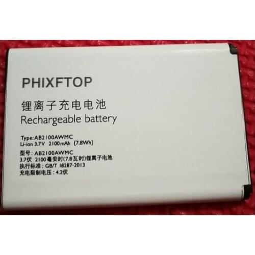 Tracking number,PHIXFTOP original AB2100AWMC battery for Xenium V726 W632 X622 W336 cellphone for PHILIPS CTW632 CTX622 CTW336