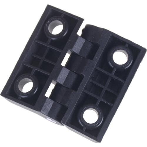 Black Nylon Plastic Butt Hinge for Wooden Box Furniture Electric Cabinet Hardware Plastic Bearing Butt Hinge 4.8 x 4.8 x 1.0cm
