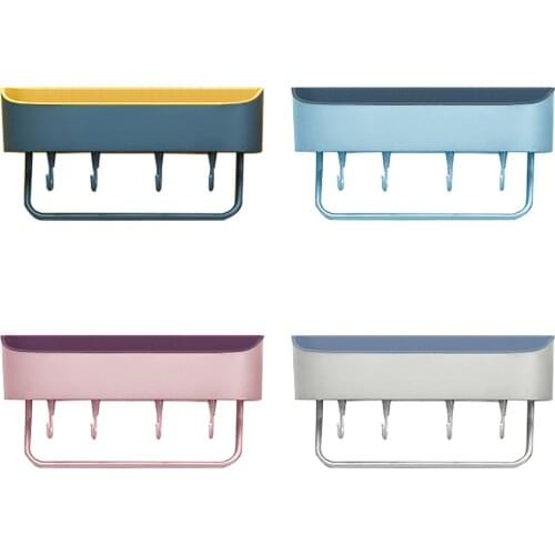 Bathroom Shelf Bathroom Adhesive Storage Rack Hooks Kitchen Home Decoration Corner Shower Shelf Rack Storage Rack Organizer