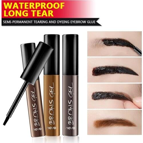 Semi-persistent Tearing Eyebrow Glue Waterproof And No Easy To Fade Eyebrow Glue Eyebrow Dye Gel Sweat-proof Eye Makeup TSLM1
