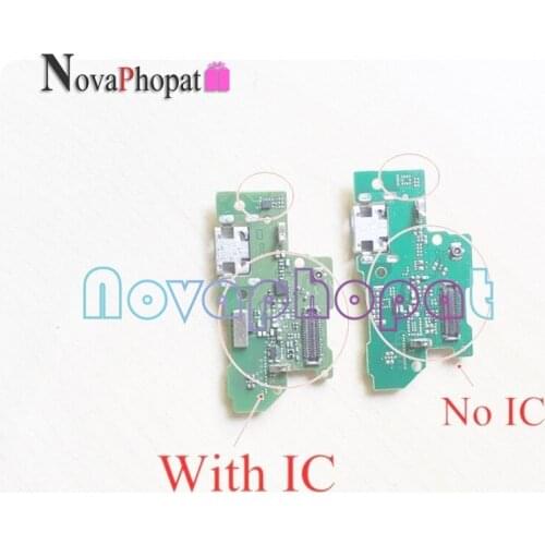 Novaphopat Charger Port For Huawei Y7 2017 / Y7-2017 USB Dock Charging Port Connect Connector Mic Microphone Flex Cable