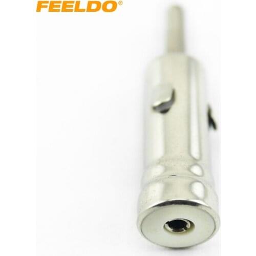 FEELDO 1Pc Car AM/FM Radio Male ISO Plug to Din Aerial Antenna Plug Adapter Connectors #FD-1496