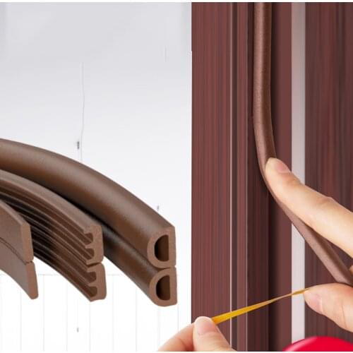 6Meter I-D Type Silicone Rubber Sealing Strip Door Window Anti-theft Collision Avoidance Insulating Strip Self-adhesive Tape