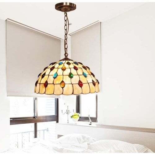 European glass beads lighting cover peacock tail living room dining room study bedroom Cafe modern