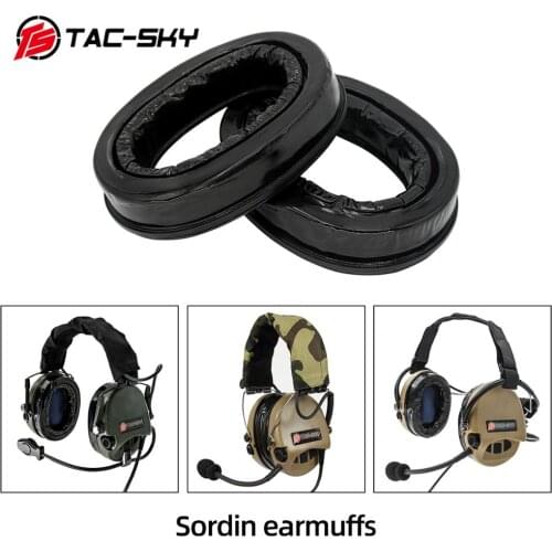 TAC-SKY silicone earmuffs for MSA SORDING TCI liberation headset TEA Hi-Threat Tier 1 tactical headset