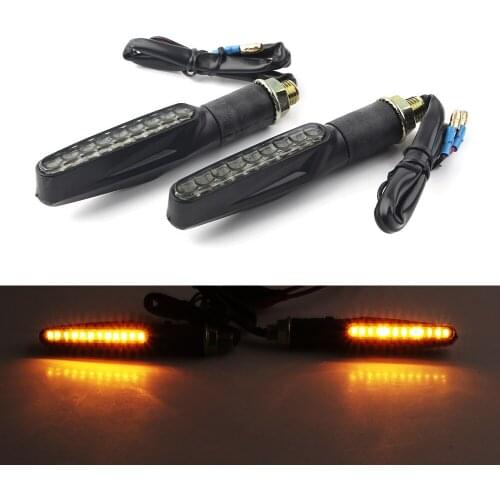 2Pcs Motorbike Universal LED Turn Signal Light Amber For Honda For Harley For Yamaha For Kawasaki For Suzuki For BMW For Ducati
