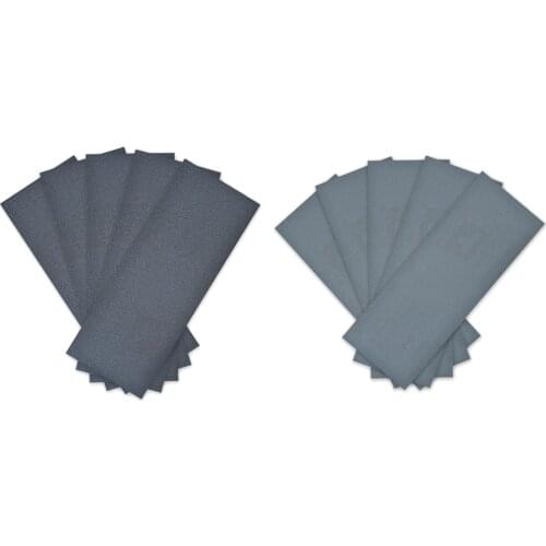 Uxcell 5pcs Wet Dry Waterproof Sandpaper Assortment 3.6 Inch x 9 Inch Abrasive Paper Sheets for Wood Furniture and Metal