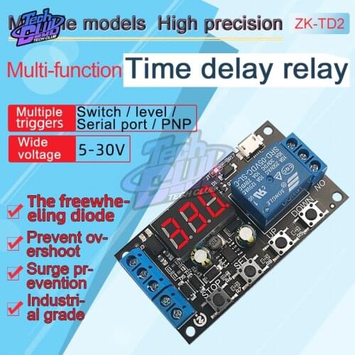 XY-J02 DC5-30V One Relay Module Time Delay Power Cut Off Trigger Delay Cycle Timing Circuit switch