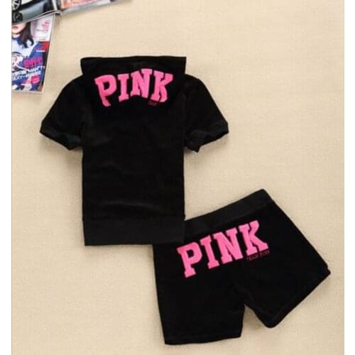 Summer Velet Women 2 Piece Shorts Set Hooded Top Short Sleeve Letter Pattern Casual Elegant Cute Girls Classic Outfit S-XL