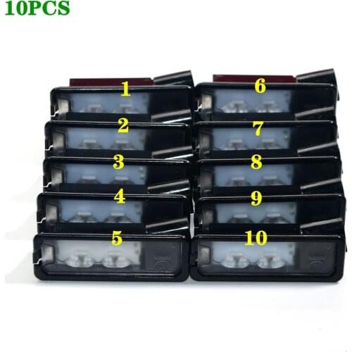10 pcs OEM Light License Plate LED License Plate Lamp Fit For Passat B7 Golf 7 Scirocco CC Polo 6R 35D 943 021 A 35D943021A