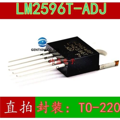 10PCS LM2596T-ADJ TO-220-5 5 foot adjustable regulated power supply in stock 100% new and original