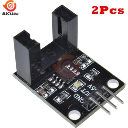 2Pcs Infrared Beam Photoelectric Sensor Electric Counter Module LM393 Motor Count Speed Sensor Module Groove Coupler Module