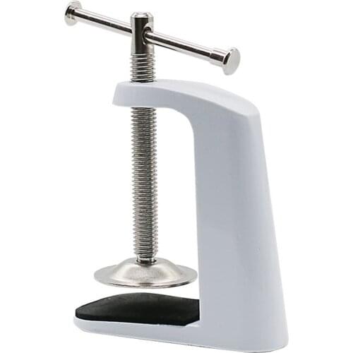 2 Pack Stainless Steel Adjustable Arm Clamp Table Lamp Clip Desk Clamp, ensures lasting durability