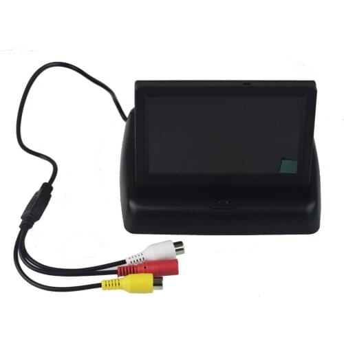 2017 4.3'' Car LCD TFT Color Monitor Screen For Car Reverse Rearview Camera Support NTSC/PAL Video system LCD Monitor