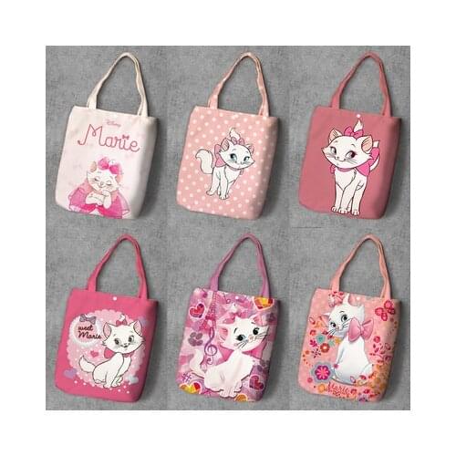 Disney Marie Cat Style Anime Figures Toy Cartoon Products Cosplay Accessories Customized Shopping Gifts Shoulder Bags Unisex