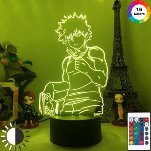 Anime Led Light My Hero Academia Bakugo for Bedroom Decor Birthday Gift Manga Gadget My Hero Academia Katsuki Bakugo 3d Lamp