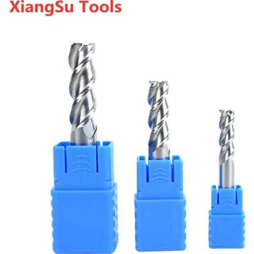 D1-D4mm 3Flutes CNC Milling Cutter Hrc45 Endmill Carbide Cnc Maching Milling Machine Tools for Aluminum use