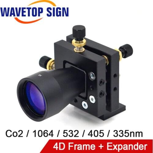 WaveTopSign Mirror Holder 4D Frame Adjusting Frame +Bema Expander Co2 1064nm 355nm 405nm 532nm for Laser Marking Machine