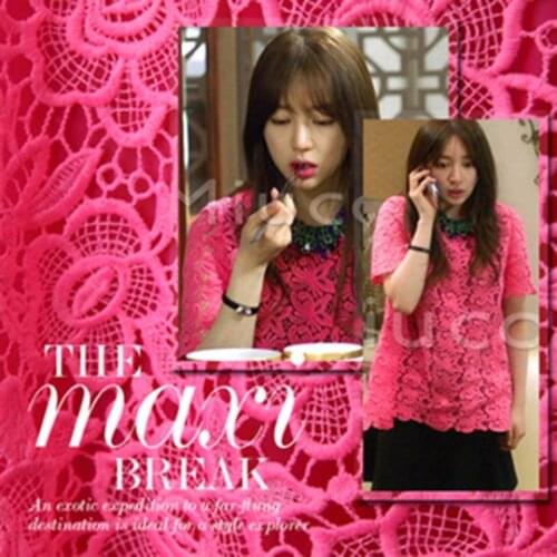 DIY Q41 rose red white water soluble lace cloth hollow high-grade butterfly stereo flower handmade clothing fabrics handwork