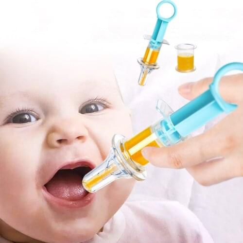 0-2Y Baby Medicine Dispenser Needle Feeder Newborn Infant Squeeze Medicine Dropper Dispenser Pacifier Feeding Utensils 5/20ML