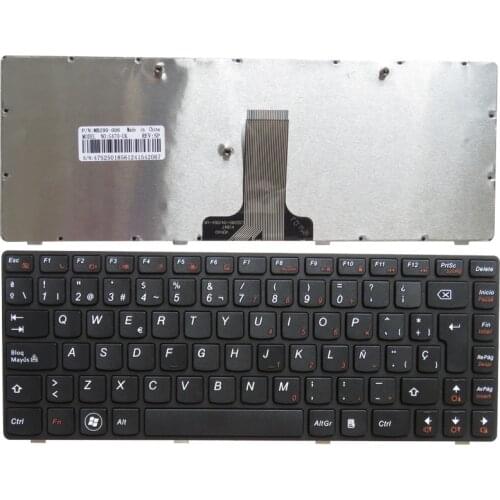 Spanish Laptop keyboard for LENOVO G470 V470 B470 B490 G475 B475E V480C B480 M490 SP Black keyboard