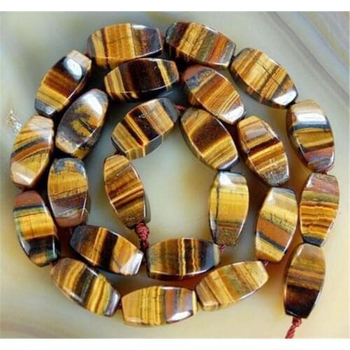 Fashion jewelry 15" 8x16mm Yellow Tigers Eye Barrel Loose Beads Strand A++ Wholesale and retail