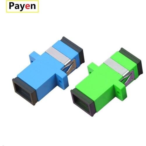 PAYEN Free Shipping Wholesale 50-200 Pcs SC APC/UPC Fiber Optic Connector Adapter Flange Singlemode Simplex Coupler