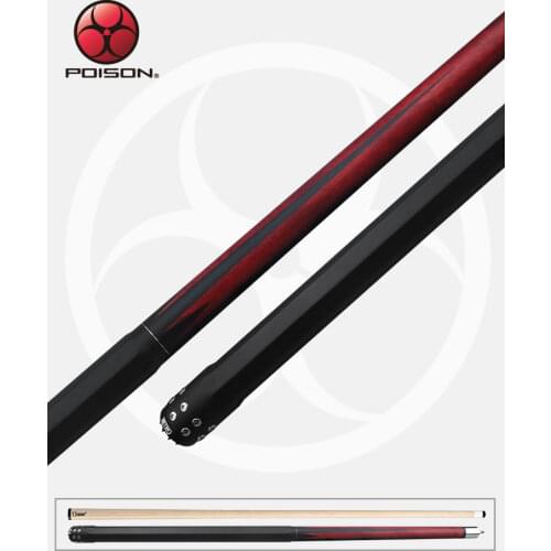 Original POISON NI Series Pool Cue 12.9mm Tip Billiards North America Maple VENOM2 Shaft Bullet Joint 3D Wrap Butt Stick Cues