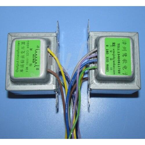 A pair of vacuum tube amp 10K: 16Ω 32Ω 600Ω single-ended output transformer suitable for 6P1/6P14/6P15/6P6P