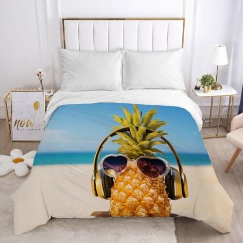 Landscape Duvet cover Quilt/Blanket/Comfortable Case 140x200 240x220 240x260 Queen King Single Bedding for Home pineapple