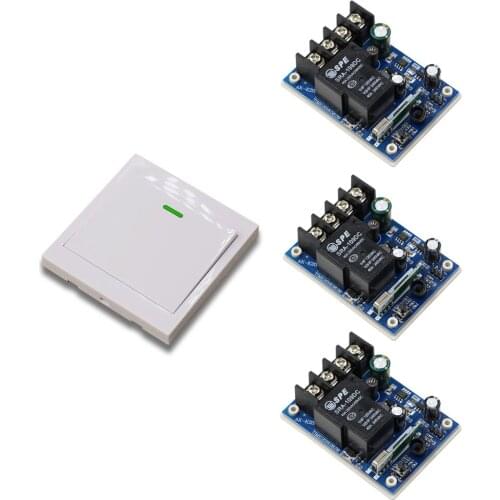 DC12V 24V 36V 48V Receiver Wireless Remote Control Switch Wall Panel Remote Transmitter Hall Bedroom Ceiling Lights Wall Lamps