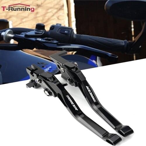 New LOGO CNC Adjustable Brake Clutch Levers For Yamaha Tracer 900 gt TRACER 700 GT 900gt 2014-2020 Motorcycle Accessories